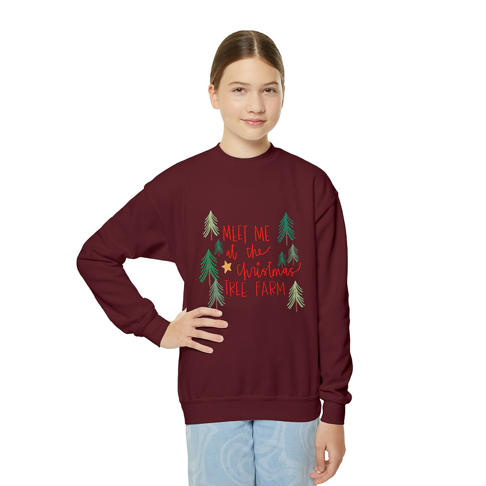 Thumbnail: Youth Christmas Tree Farm Crewneck Sweatshirt