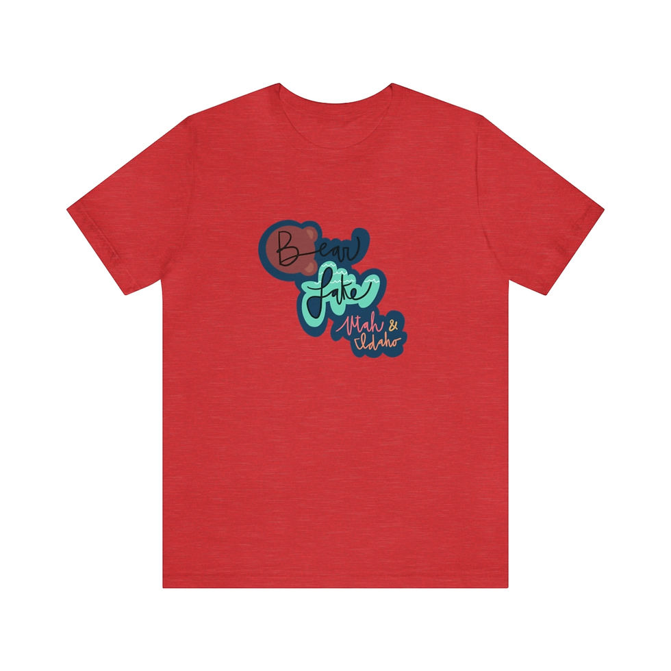 Thumbnail: Unisex Bear Lake Cut Out Jersey Short Sleeve Tee