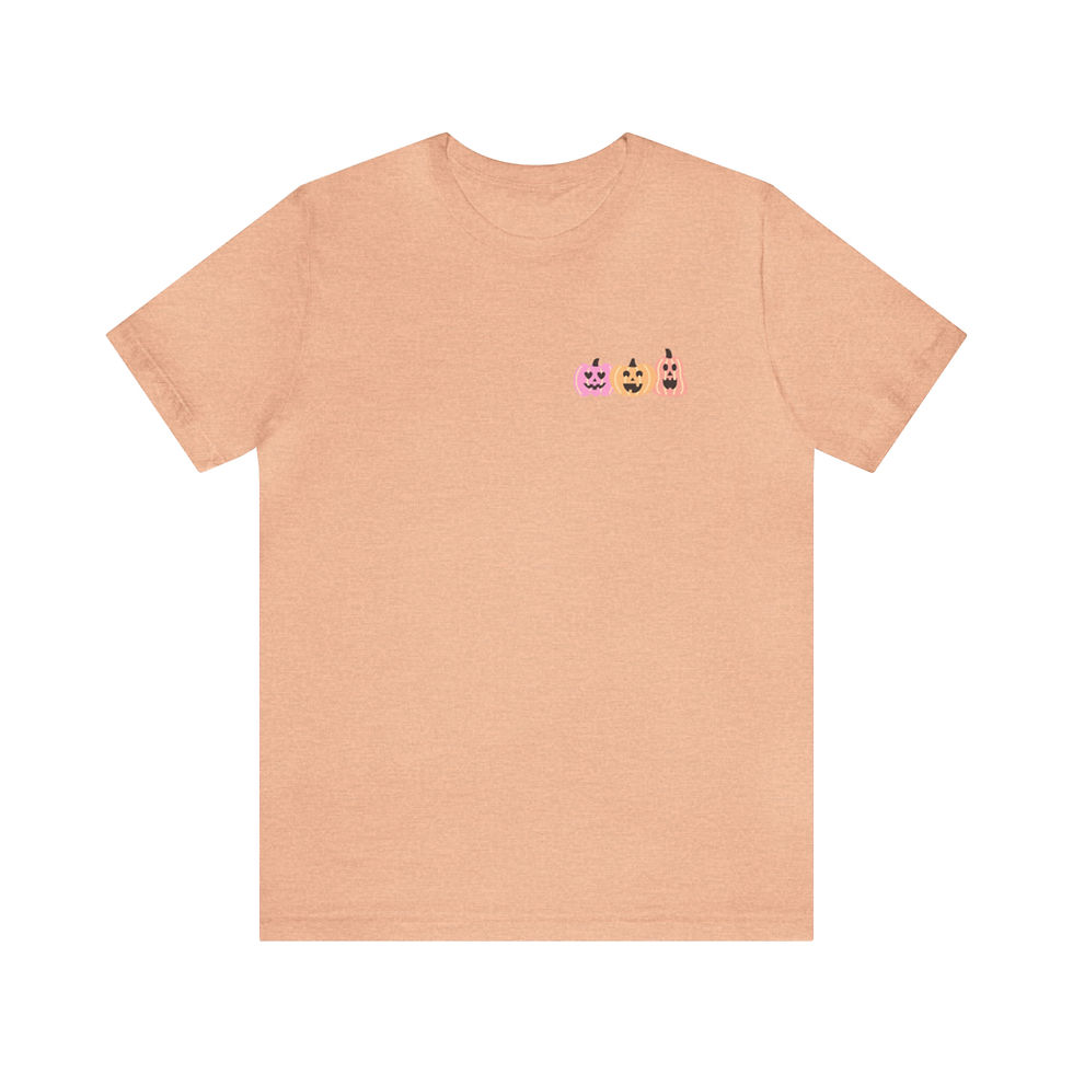 Thumbnail: Unisex Pumpkin Trio Jersey Short Sleeve Tee