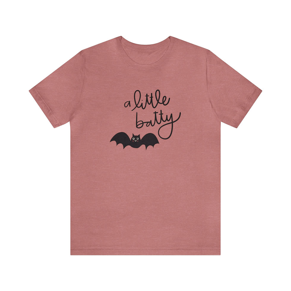 Thumbnail: Unisex A Little Batty Jersey Short Sleeve Tee