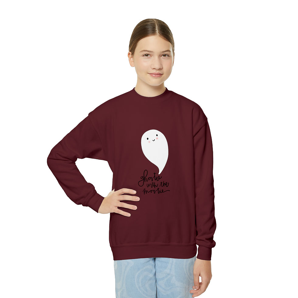 Thumbnail: Youth Ghostie with the Mostie Crewneck Sweatshirt