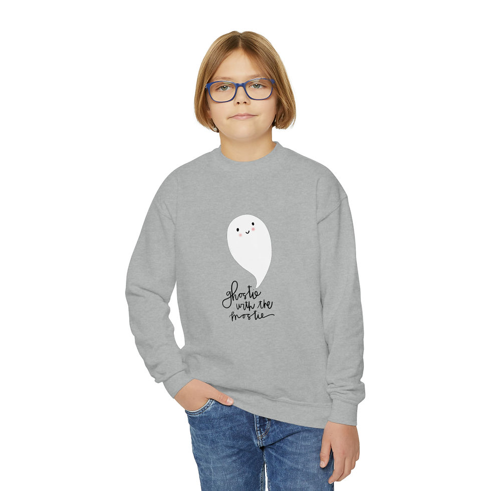 Thumbnail: Youth Ghostie with the Mostie Crewneck Sweatshirt