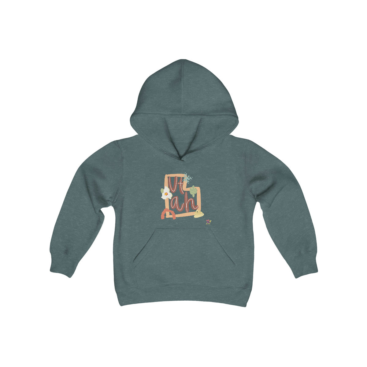 Youth UTAH Heavy Blend Hooded Sweatshirt
