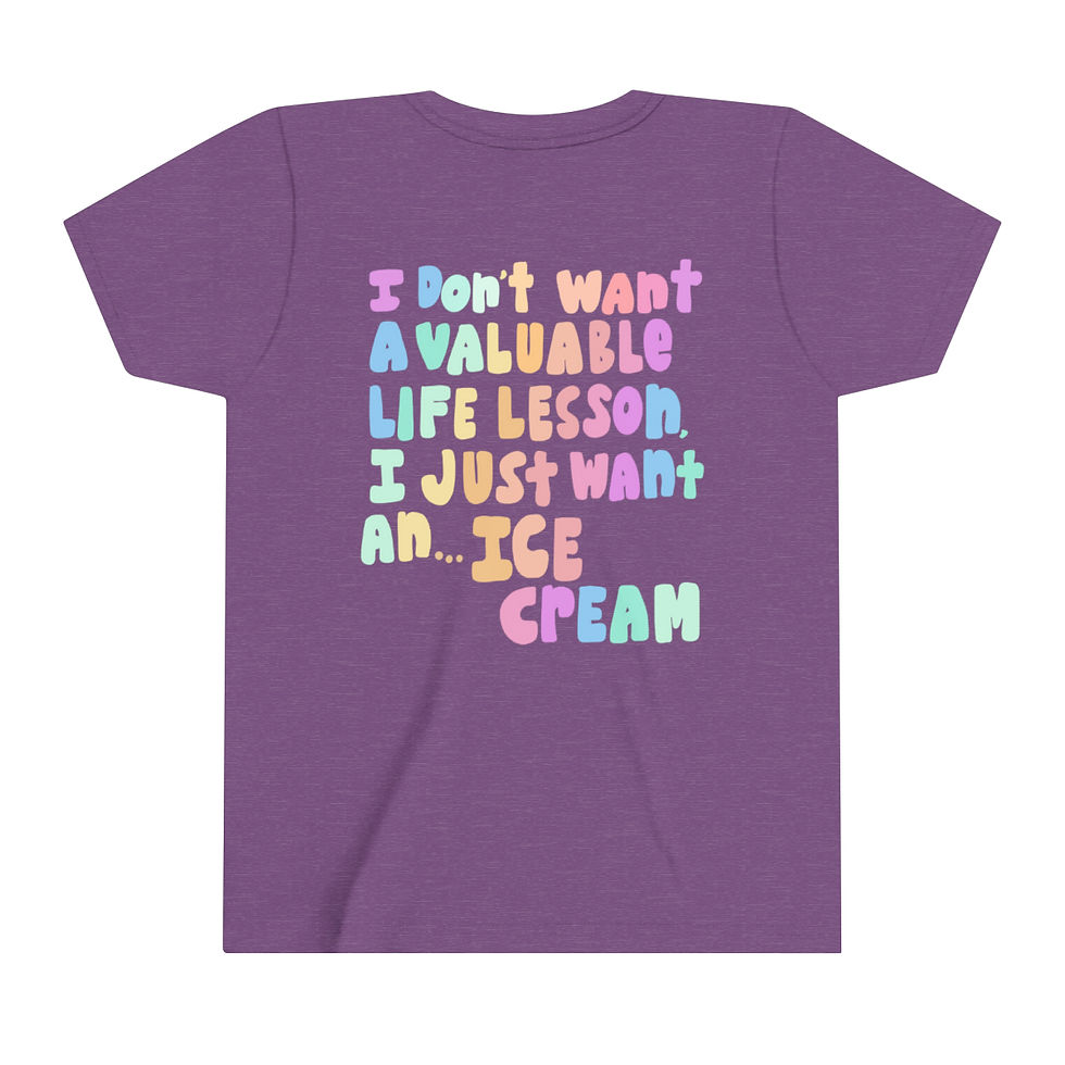 Thumbnail: Youth Bluey Ice Cream Short Sleeve Tee