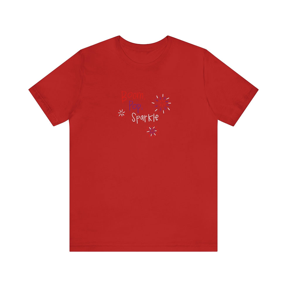 Thumbnail: Unisex Boom Pop Sparkle Jersey Short Sleeve Tee