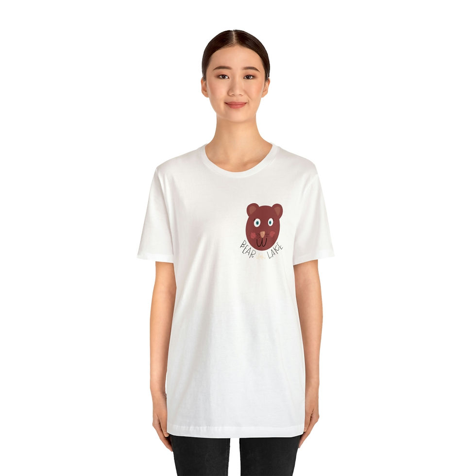 Thumbnail: Unisex Bear Bear Lake Jersey Short Sleeve Tee