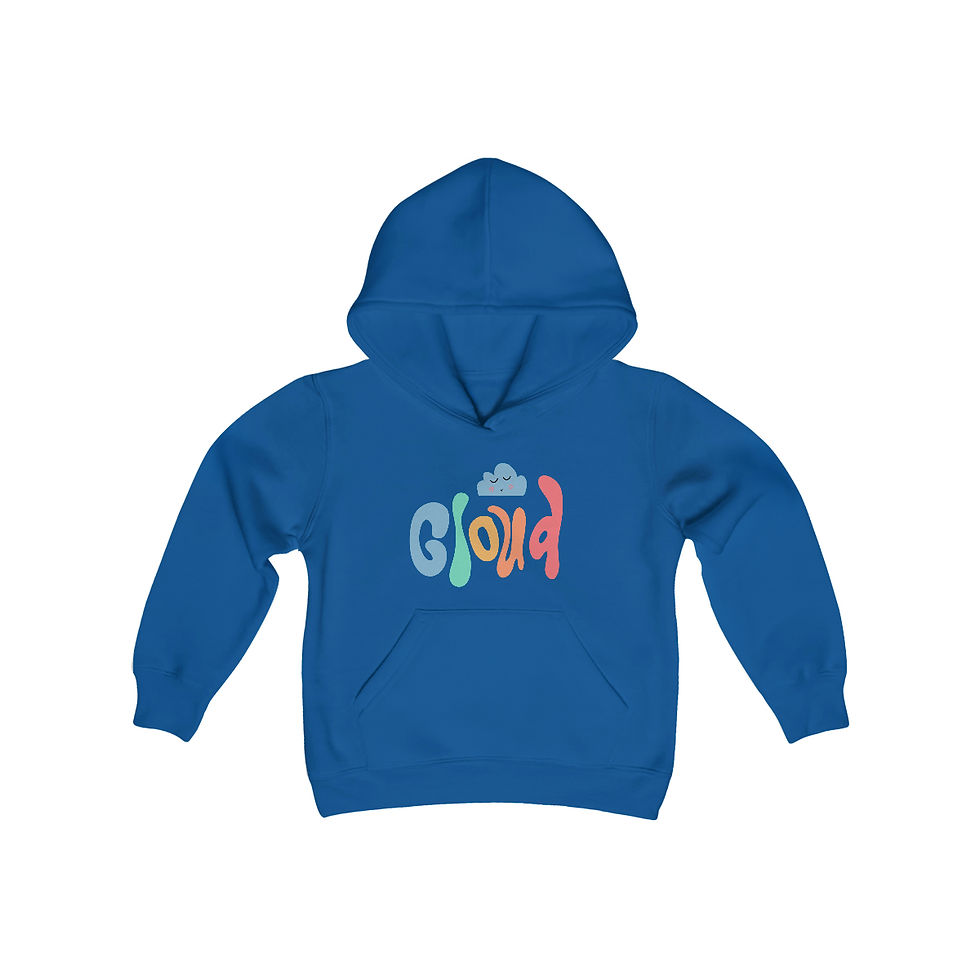 Thumbnail: Youth Hippie Cloud Heavy Blend Hooded Sweatshirt