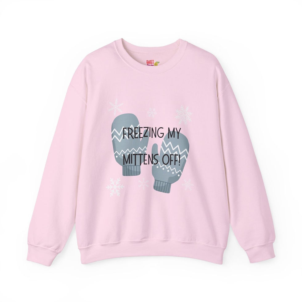 Thumbnail: Freezing My Mittens Off Unisex Heavy Blend™ Crewneck Sweatshirt
