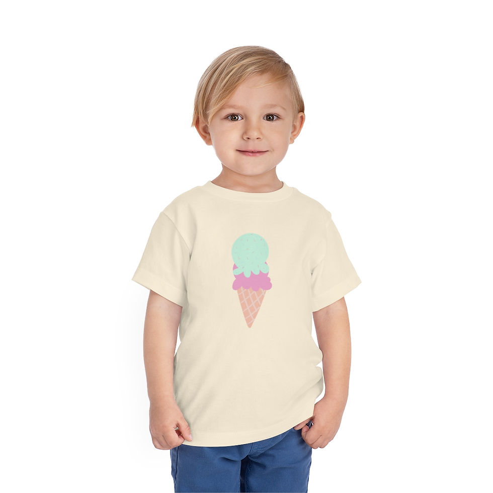 Thumbnail: Toddler Bluey Ice Cream Short Sleeve Tee