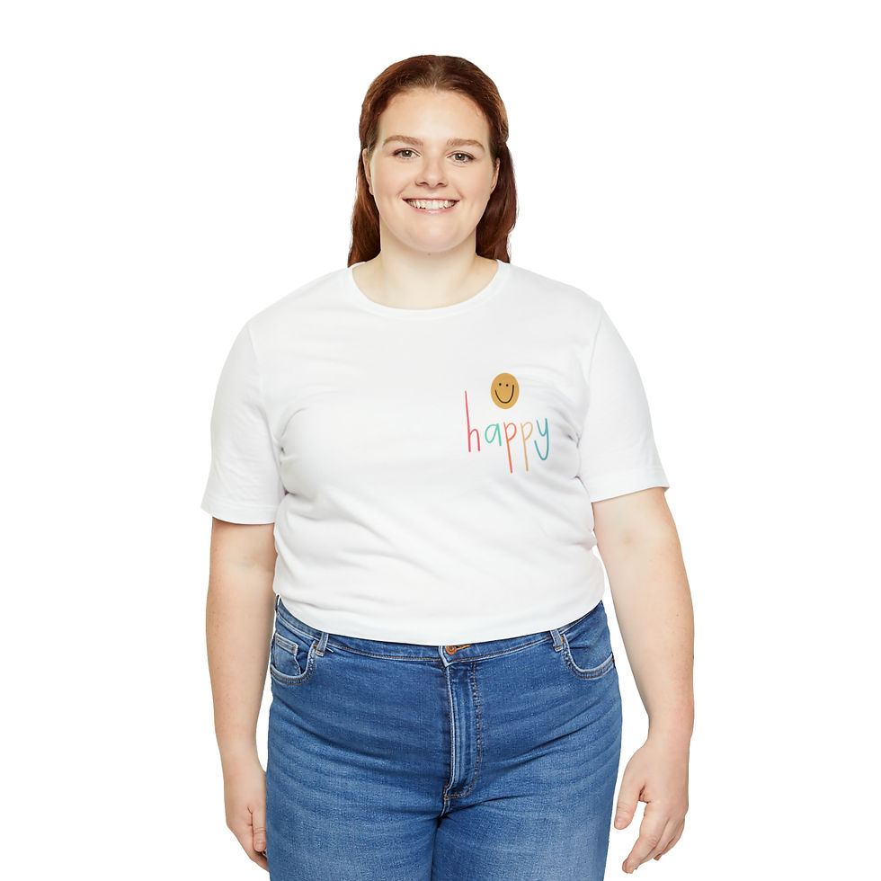 Thumbnail: Unisex Lil Happy Jersey Short Sleeve Tee