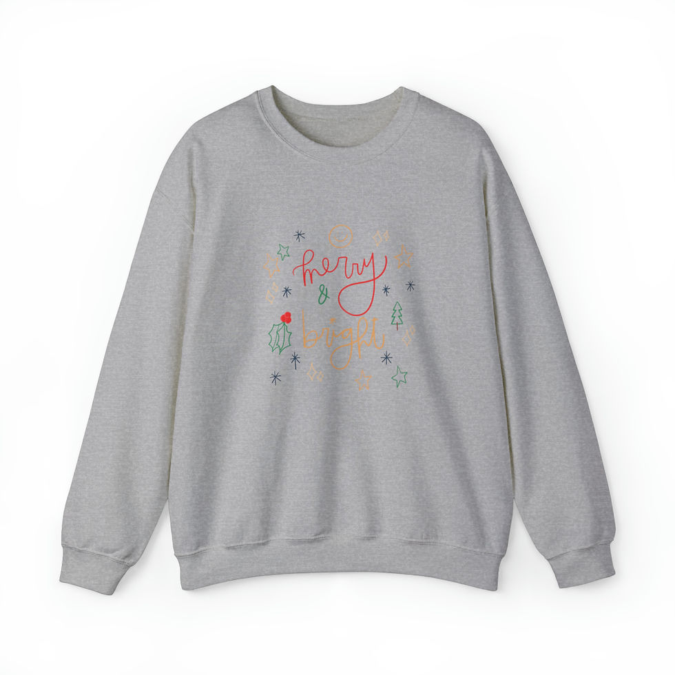 Thumbnail: Unisex Merry & Bright Heavy Blend™ Crewneck Sweatshirt