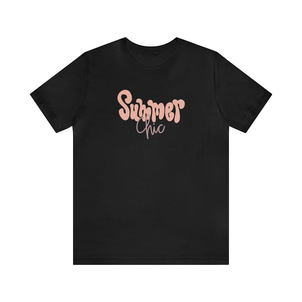 Thumbnail: Unisex Summer Chic Jersey Short Sleeve Tee