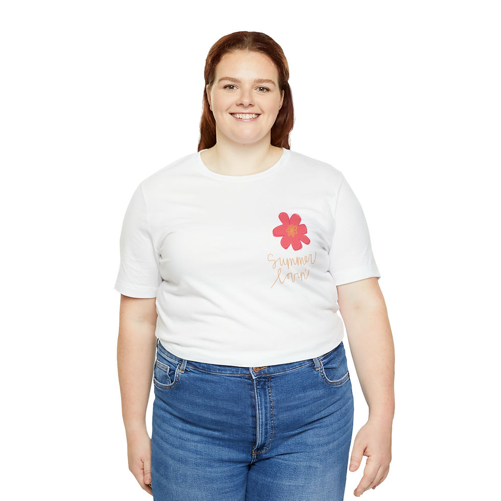 Thumbnail: Unisex Floral Summer Lovin' Jersey Short Sleeve Tee