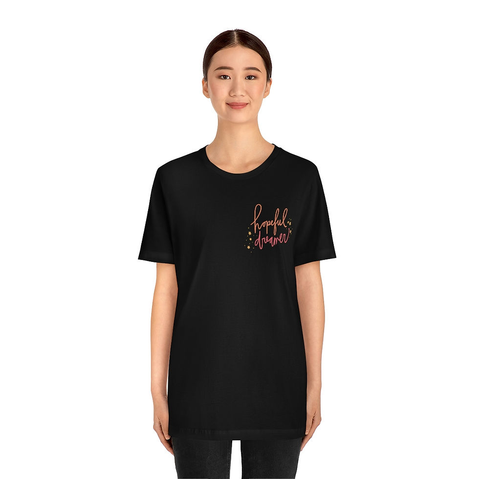 Thumbnail: Unisex Hopeful Dreamer Jersey Short Sleeve Tee