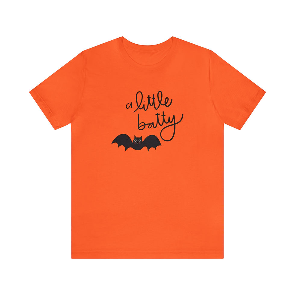 Thumbnail: Unisex A Little Batty Jersey Short Sleeve Tee