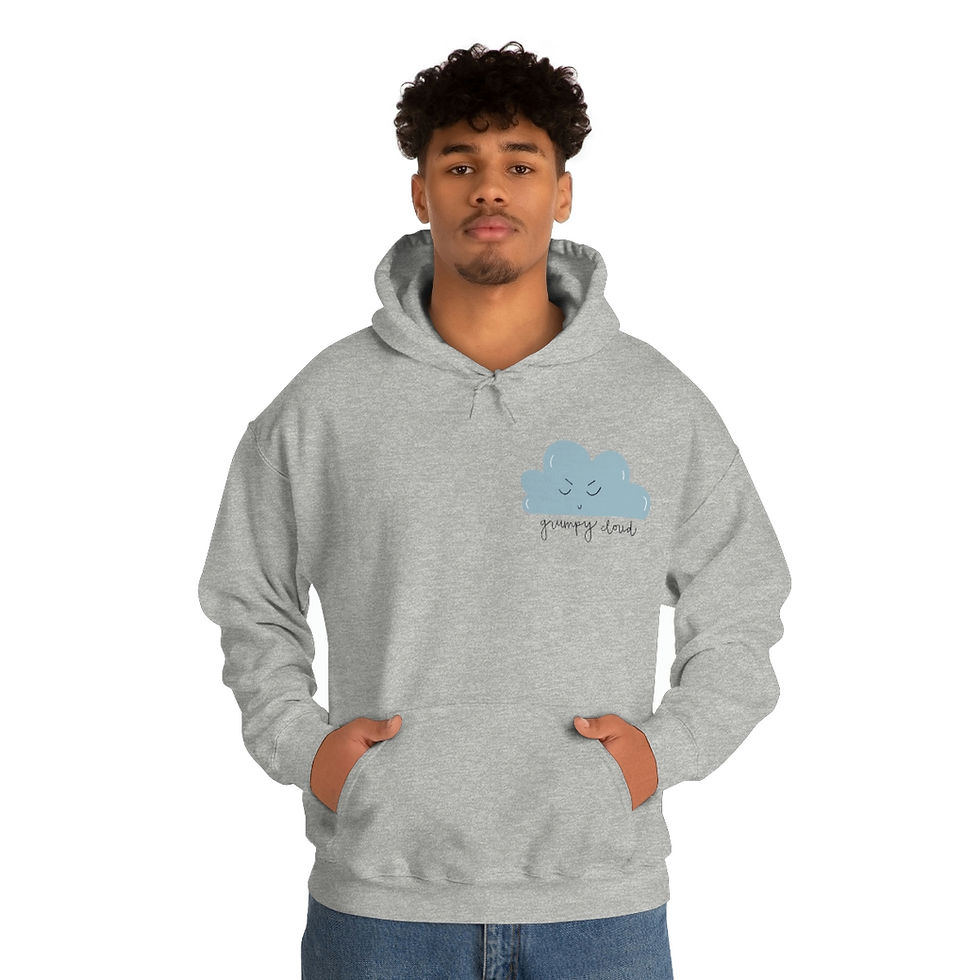 Thumbnail: Unisex Grumpy Cloud Heavy Blend™ Hooded Sweatshirt