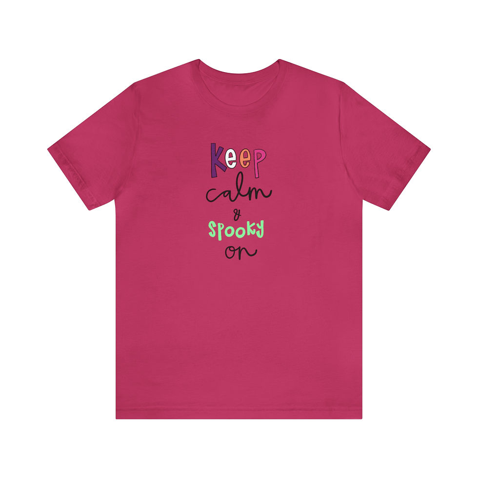 Thumbnail: Unisex Spooky On Jersey Short Sleeve Tee