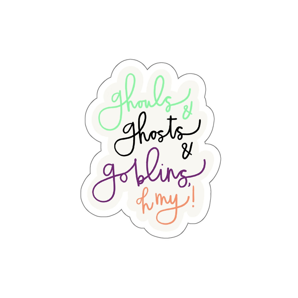 Thumbnail: Ghouls, Ghosts & Goblins Oh My! Die-Cut Stickers
