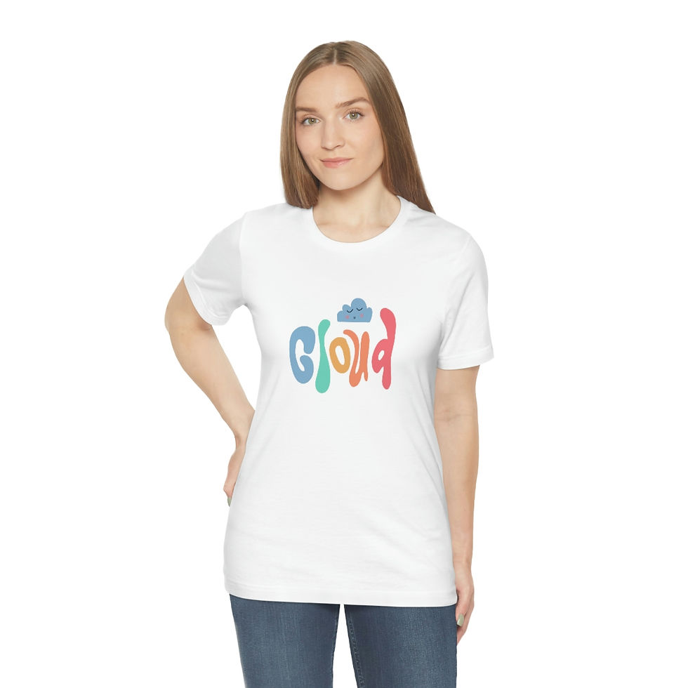 Thumbnail: Unisex Hippie Cloud Jersey Short Sleeve Tee