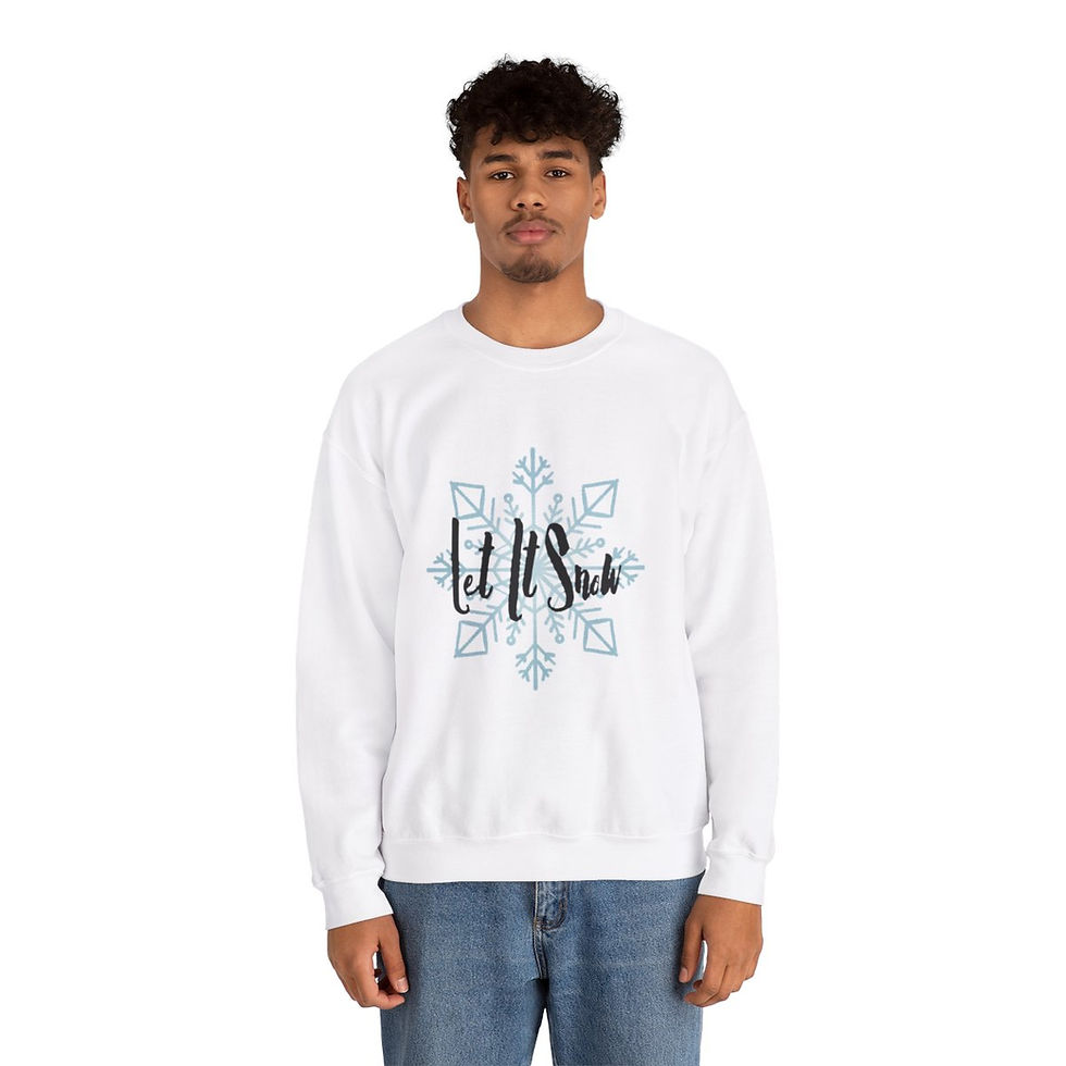 Thumbnail: Let It Snow Unisex Heavy Blend™ Crewneck Sweatshirt