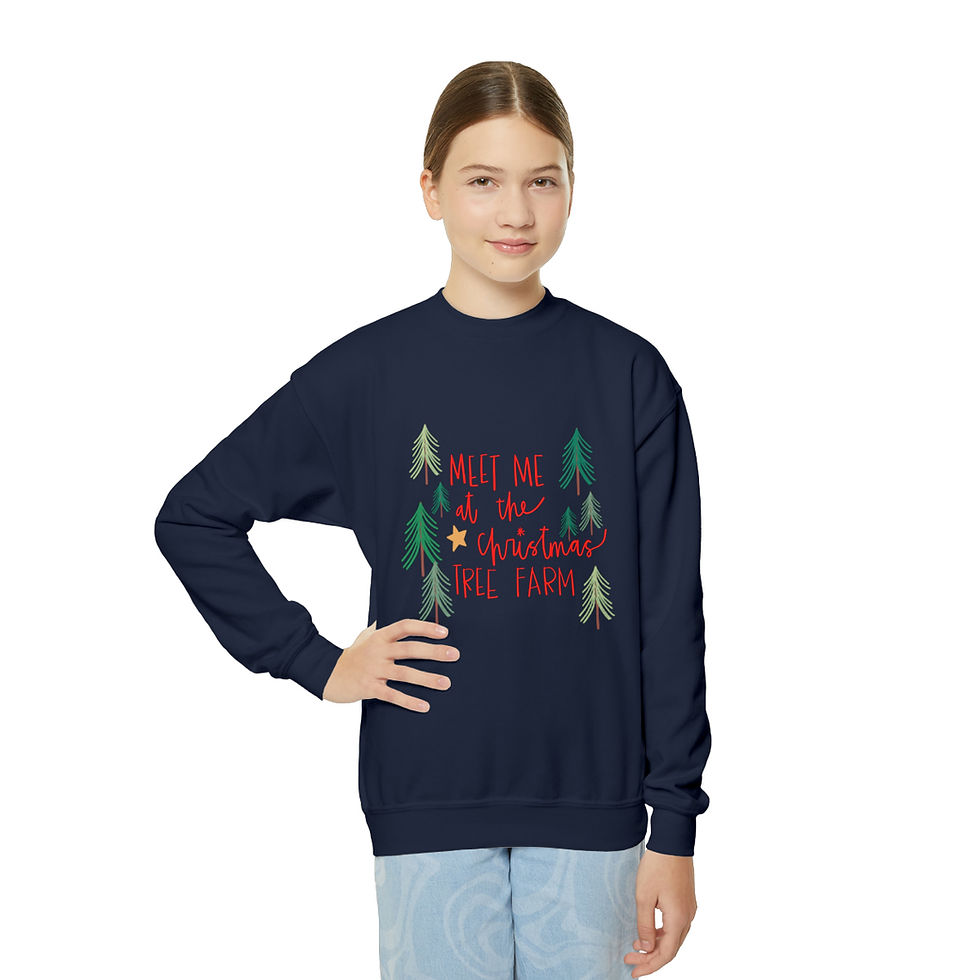 Thumbnail: Youth Christmas Tree Farm Crewneck Sweatshirt