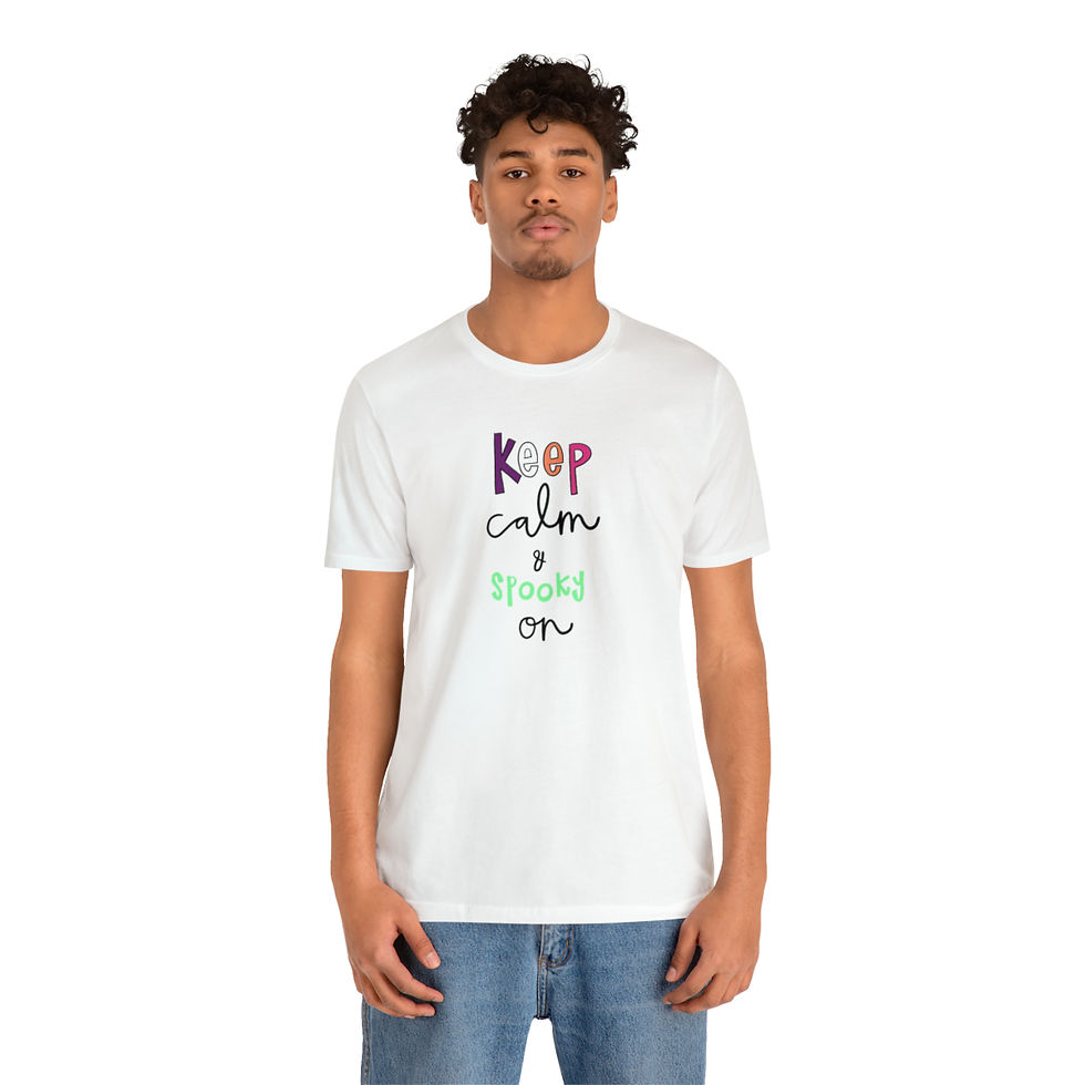 Thumbnail: Unisex Spooky On Jersey Short Sleeve Tee