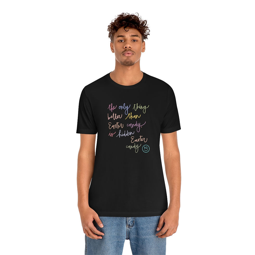 Thumbnail: Unisex Hidden Easter Candy Jersey Short Sleeve Tee