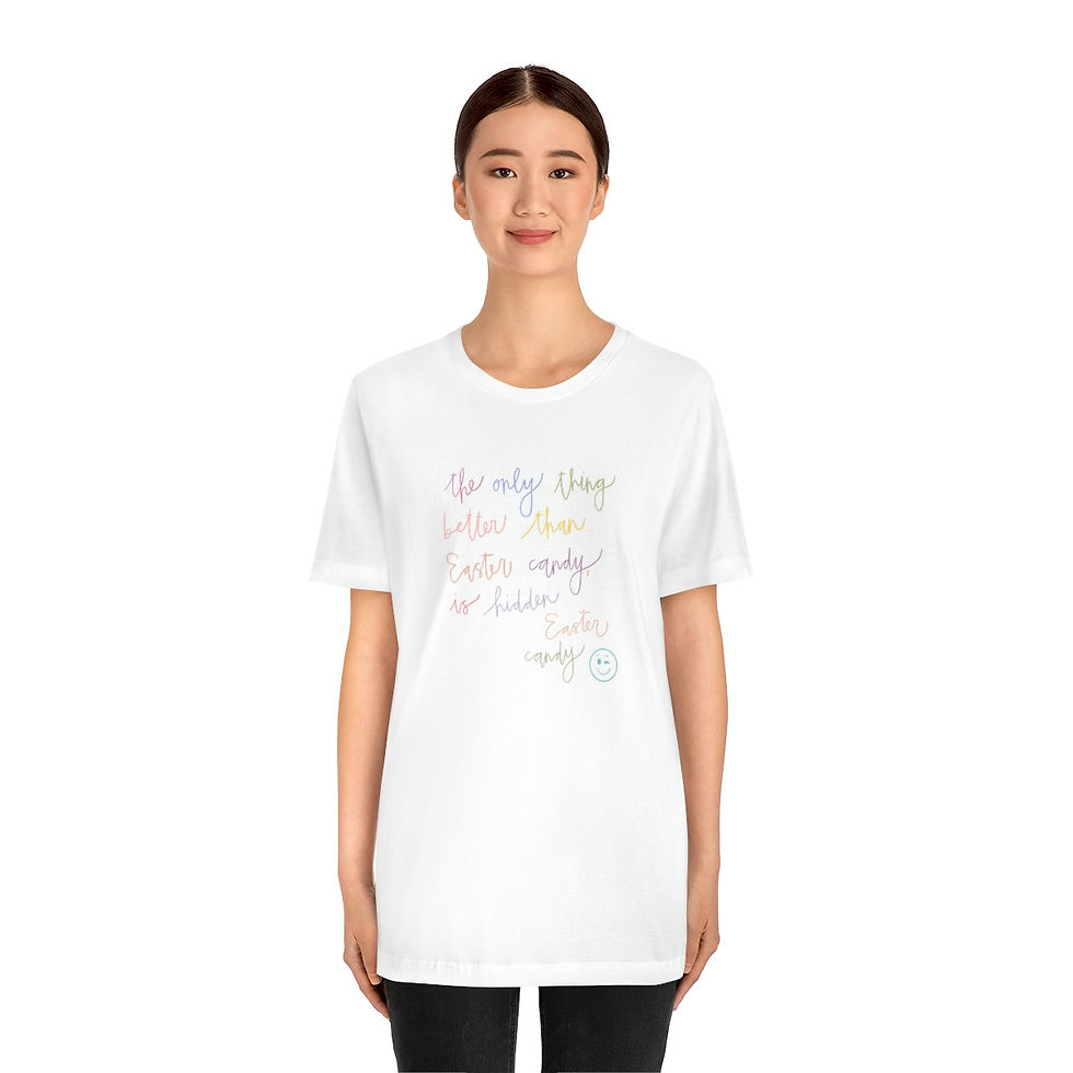Thumbnail: Unisex Hidden Easter Candy Jersey Short Sleeve Tee