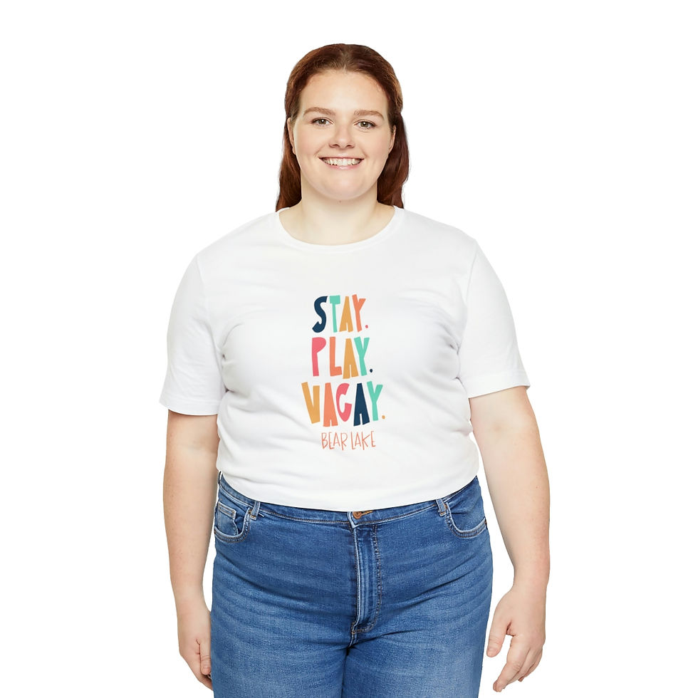 Thumbnail: Unisex Color Block Stay Play Vacay Jersey Short Sleeve Tee