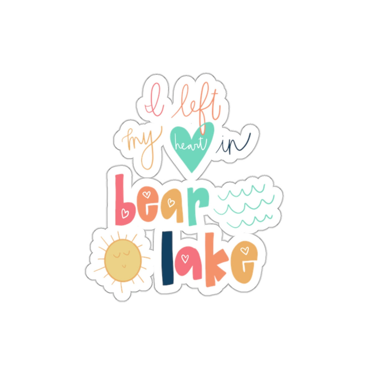 Die-Cut I Left My Heart in Bear Lake Stickers