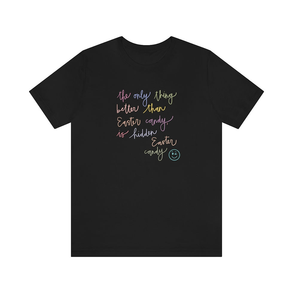 Thumbnail: Unisex Hidden Easter Candy Jersey Short Sleeve Tee