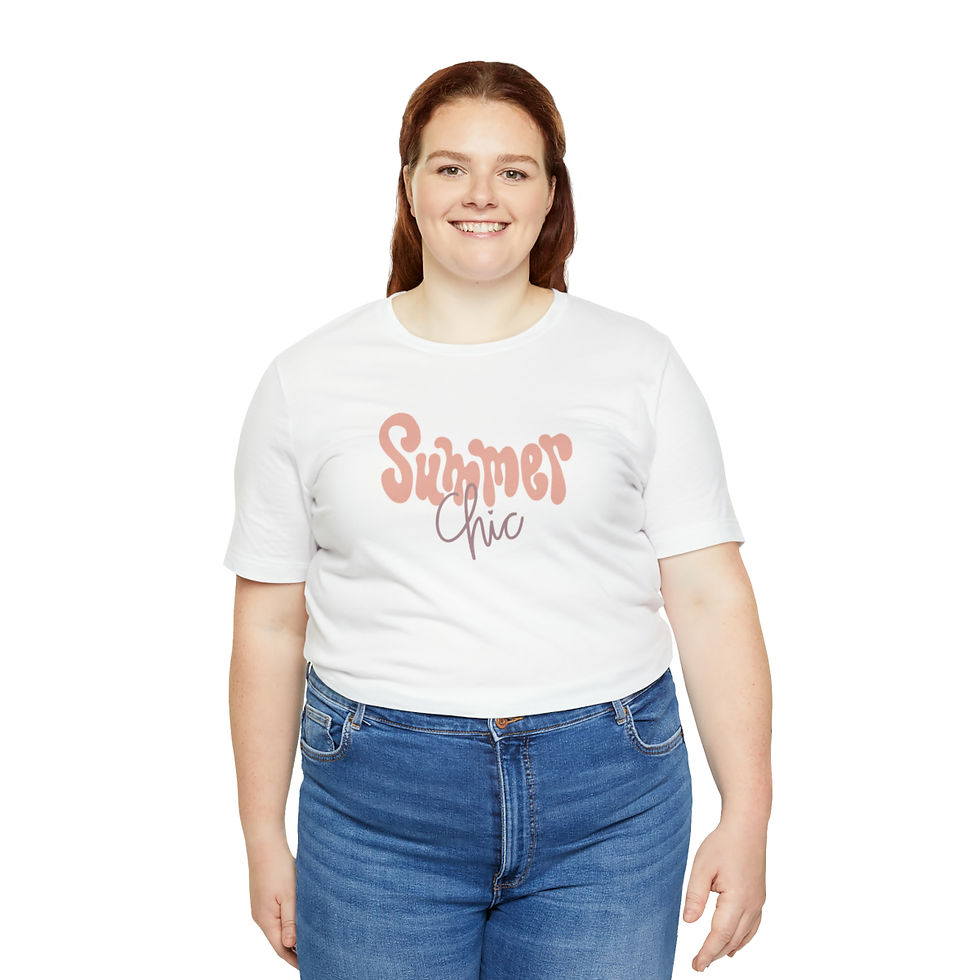 Thumbnail: Unisex Summer Chic Jersey Short Sleeve Tee