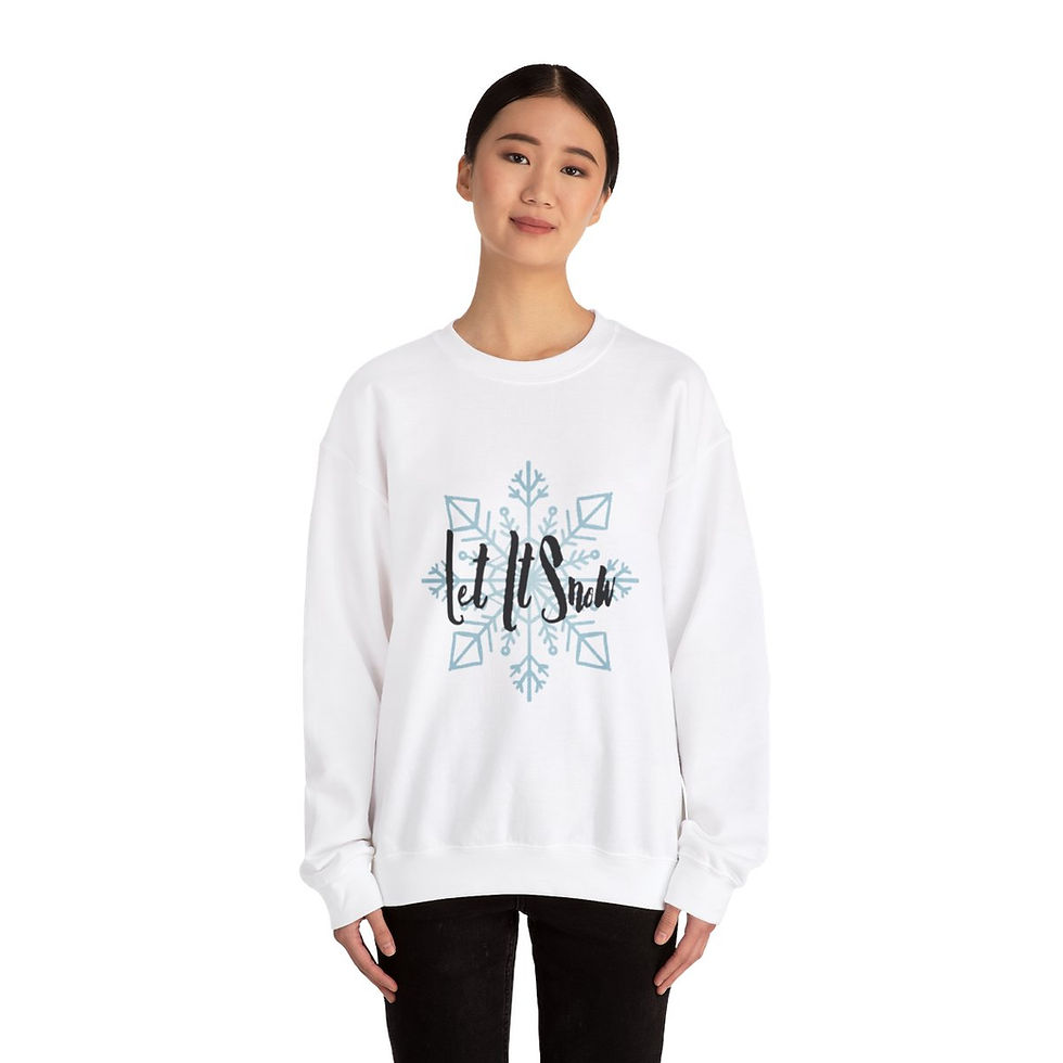 Thumbnail: Let It Snow Unisex Heavy Blend™ Crewneck Sweatshirt