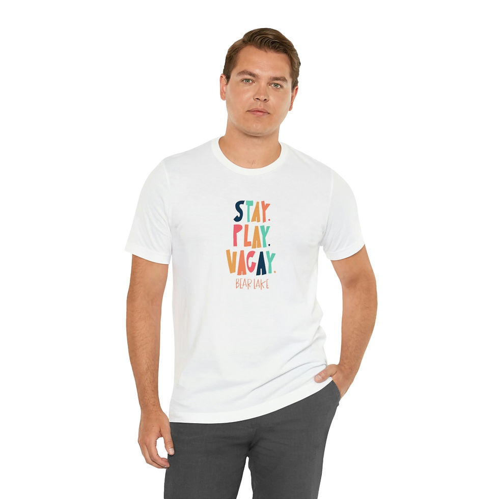 Thumbnail: Unisex Color Block Stay Play Vacay Jersey Short Sleeve Tee