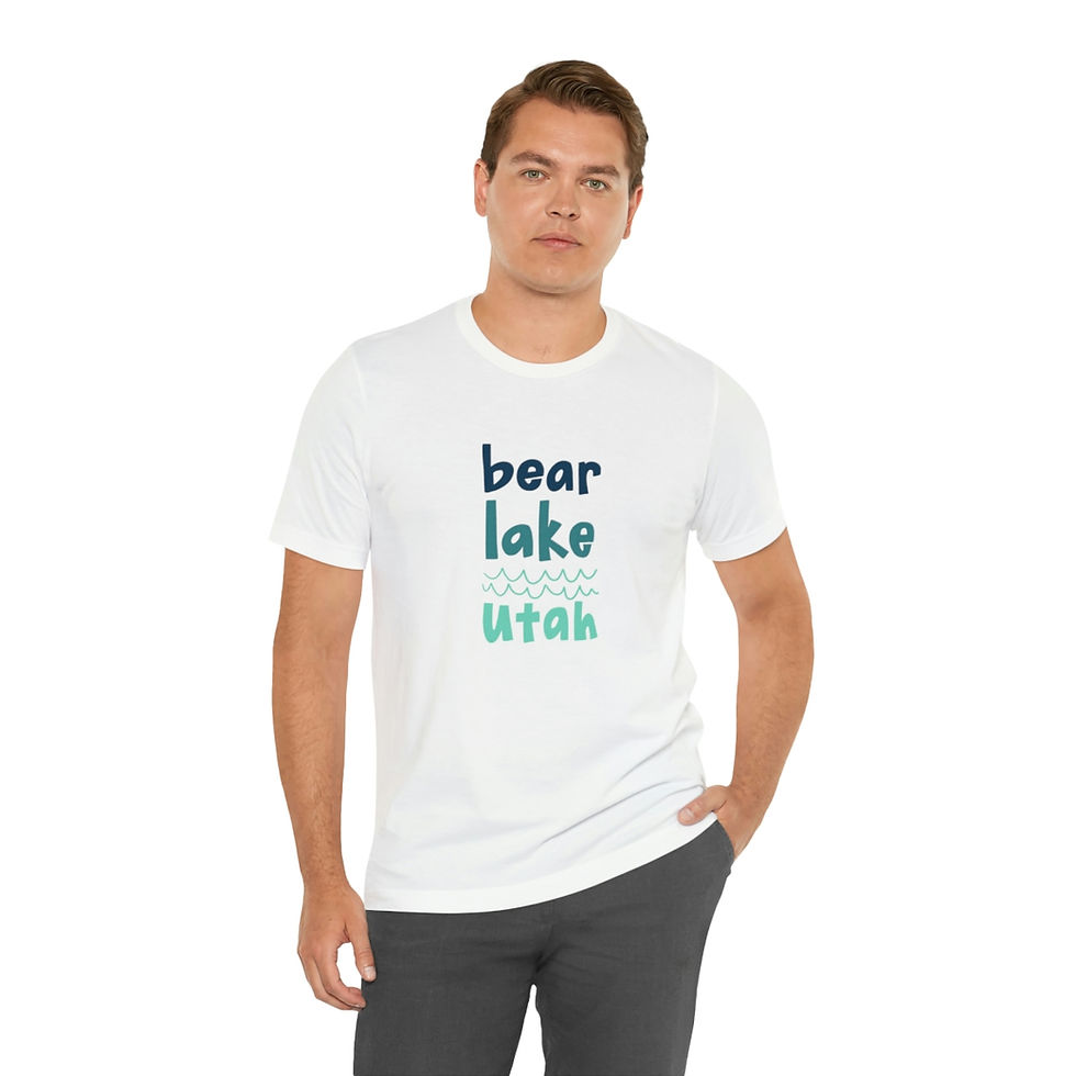 Thumbnail: Unisex Chunky Bear Lake Utah Jersey Short Sleeve Tee