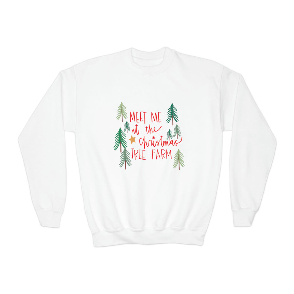 Thumbnail: Youth Christmas Tree Farm Crewneck Sweatshirt