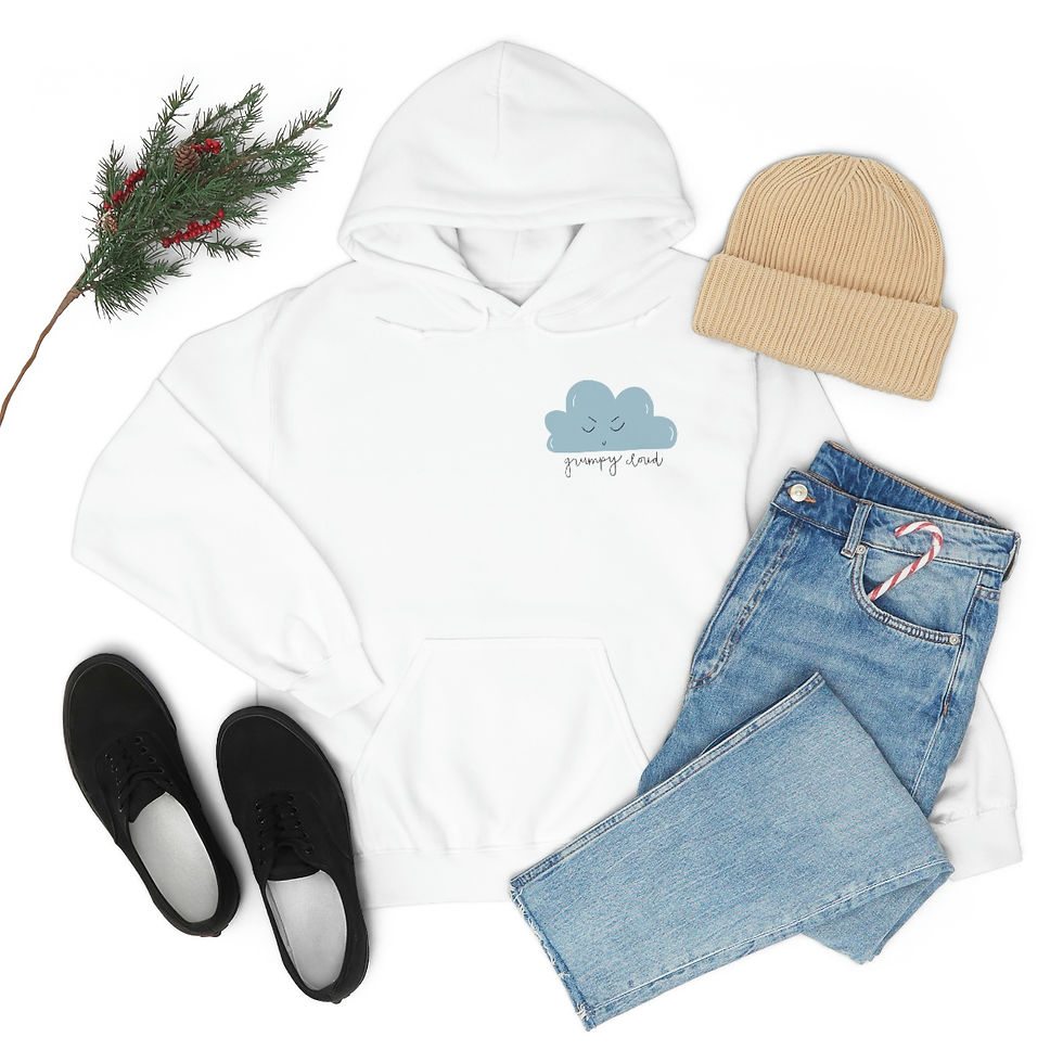 Thumbnail: Unisex Grumpy Cloud Heavy Blend™ Hooded Sweatshirt