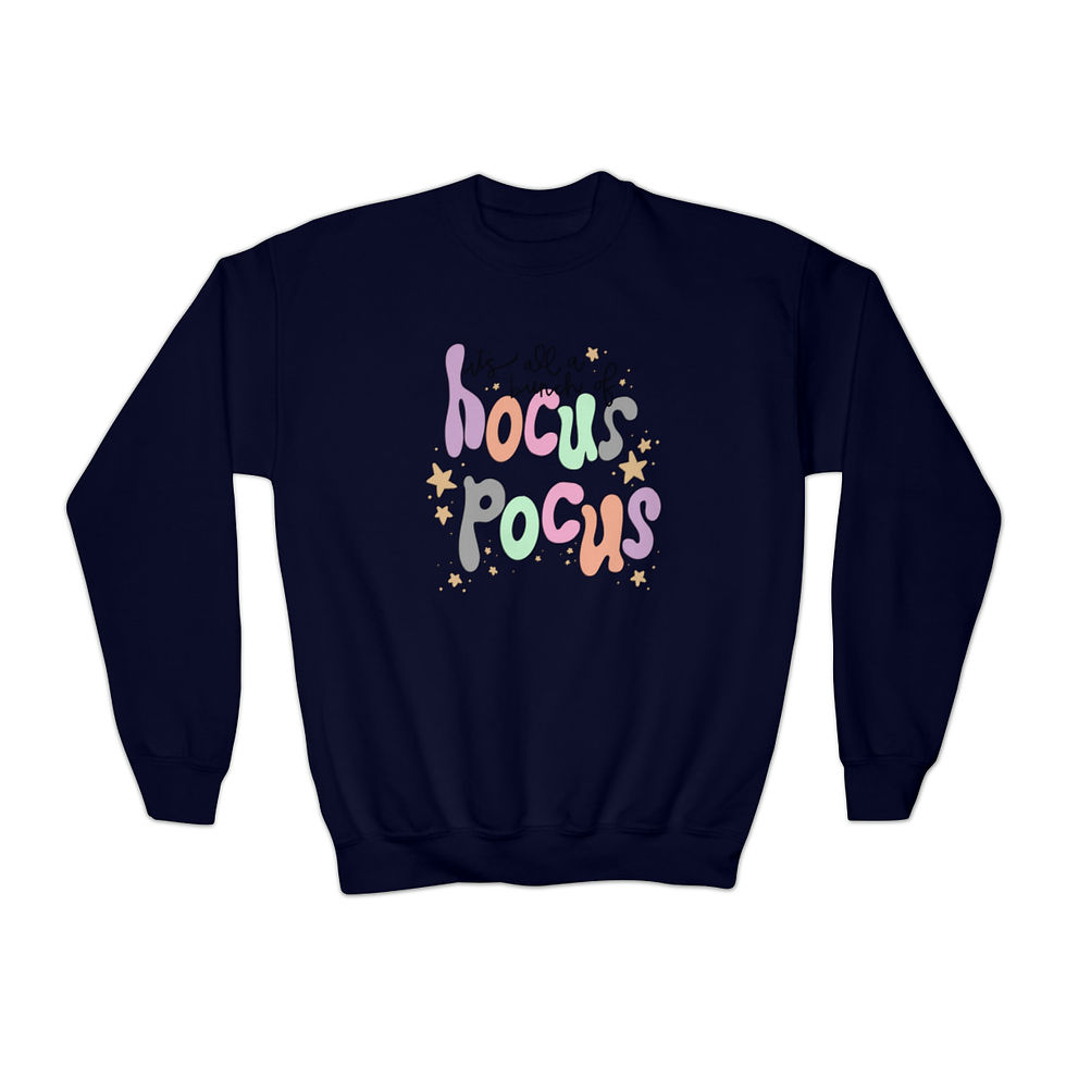 Thumbnail: Youth Hocus Pocus Crewneck Sweatshirt