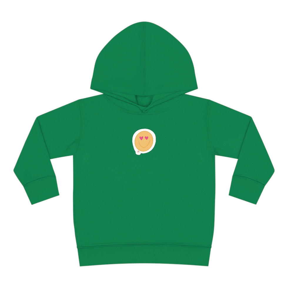 Thumbnail: Toddler Heart Eyes Pullover Fleece Hoodie