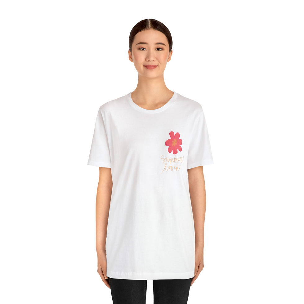 Thumbnail: Unisex Floral Summer Lovin' Jersey Short Sleeve Tee