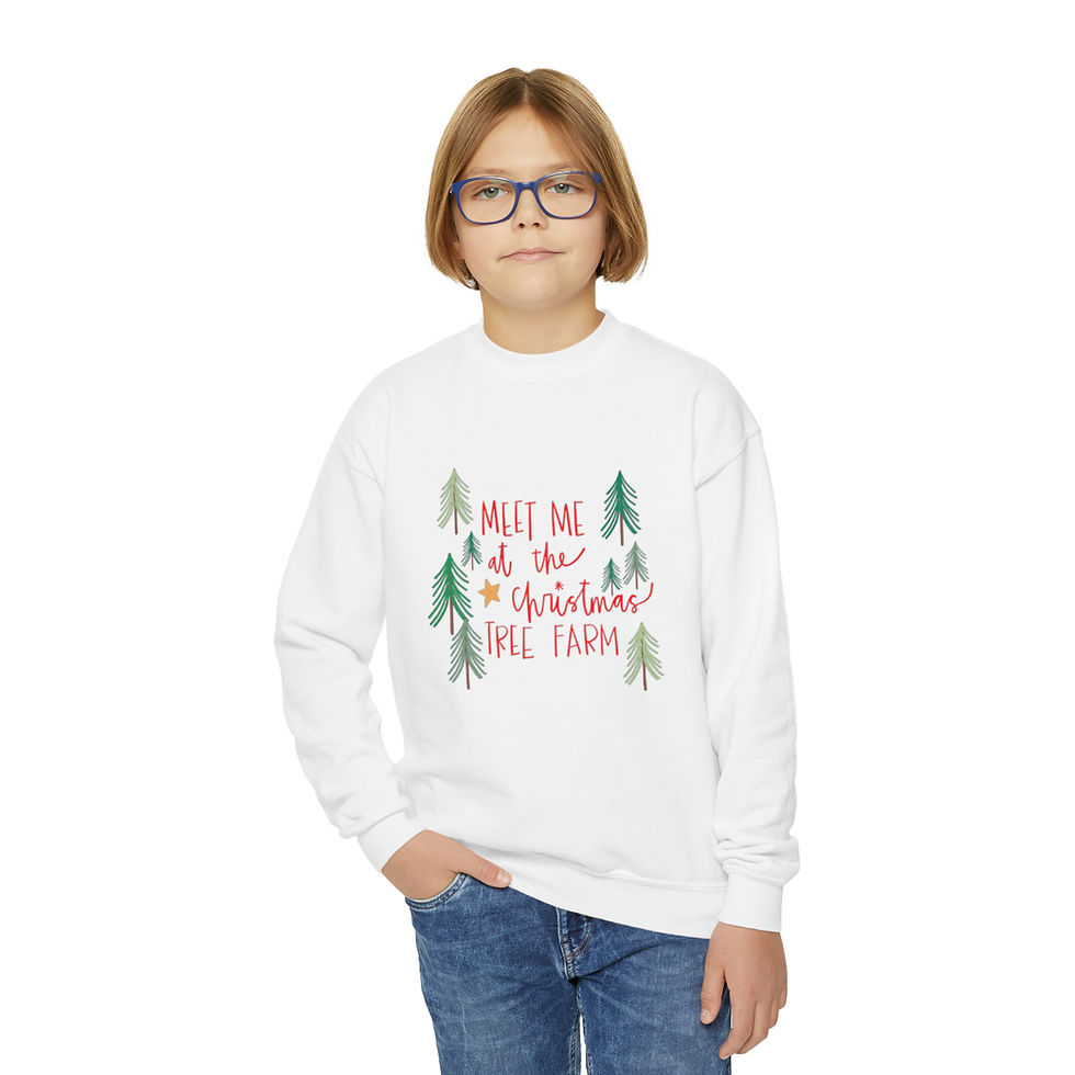 Thumbnail: Youth Christmas Tree Farm Crewneck Sweatshirt