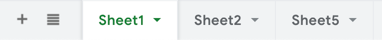 Google Sheets Tabs or Sheets