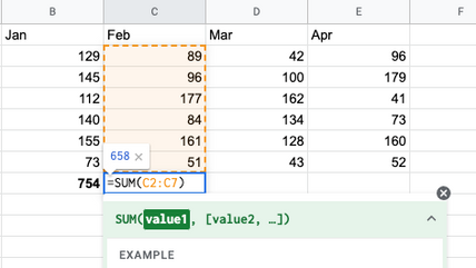 SUM Function