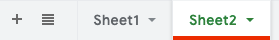 Sheets Change Colour of Tab
