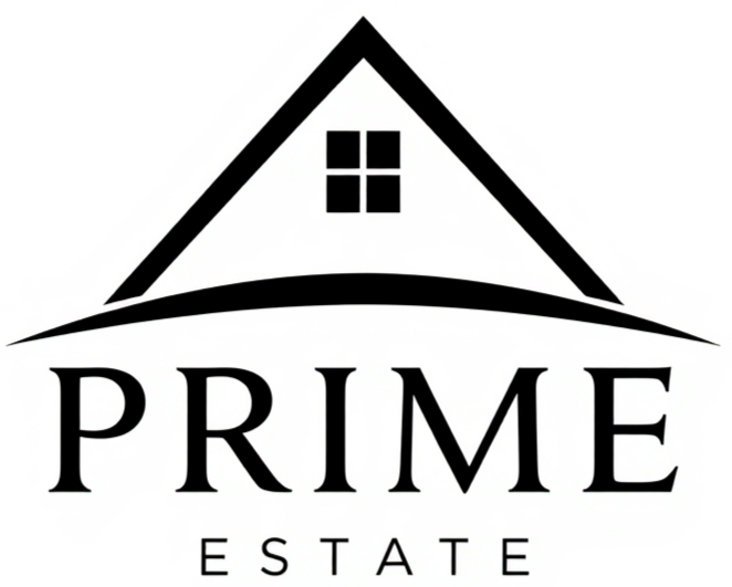 PRIME ESTATE logo with house roof