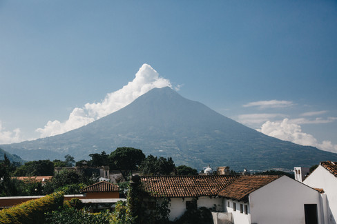 Views from Casa Santo Domingo, luxury wedding venue in Antigua Guatemala. Photo by Mariel Orellana, fine art wedding photographer.