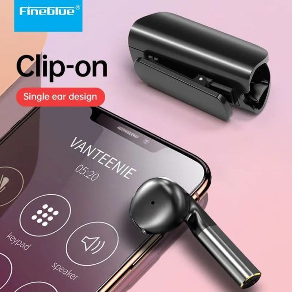 Μικρογραφία: Ασύρματο ακουστικό Bluetooth με θήκη φόρτισης – F5 Pro – Fineblue – 700055 – Bla