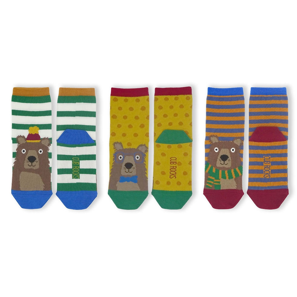 Thumbnail: Woodland Animal socks (3pk)
