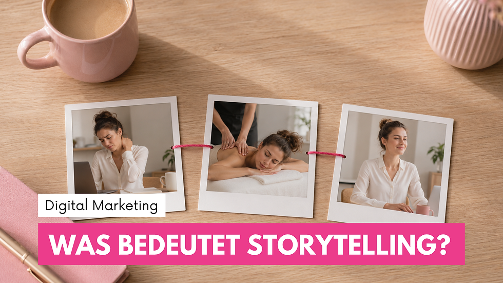 Was bedeutet eigentlich Storytelling? Bild mit Story auf Polaroids