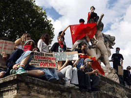 Francia vive las mayores protestas estudiantiles en décadas.